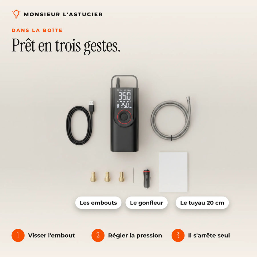 Le contenu de la boîte