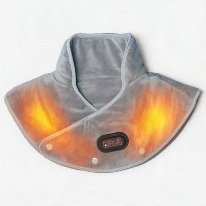 Coussin Chauffant Cervicales et Épaules – Sans Fil USB-C, 3 Niveaux de Chaleur, Vibrations Massantes | Monsieurlastucier