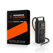 Coffret Monsieur l'Astucier du gonfleur pneu sans fil, avec le gonfleur a cote