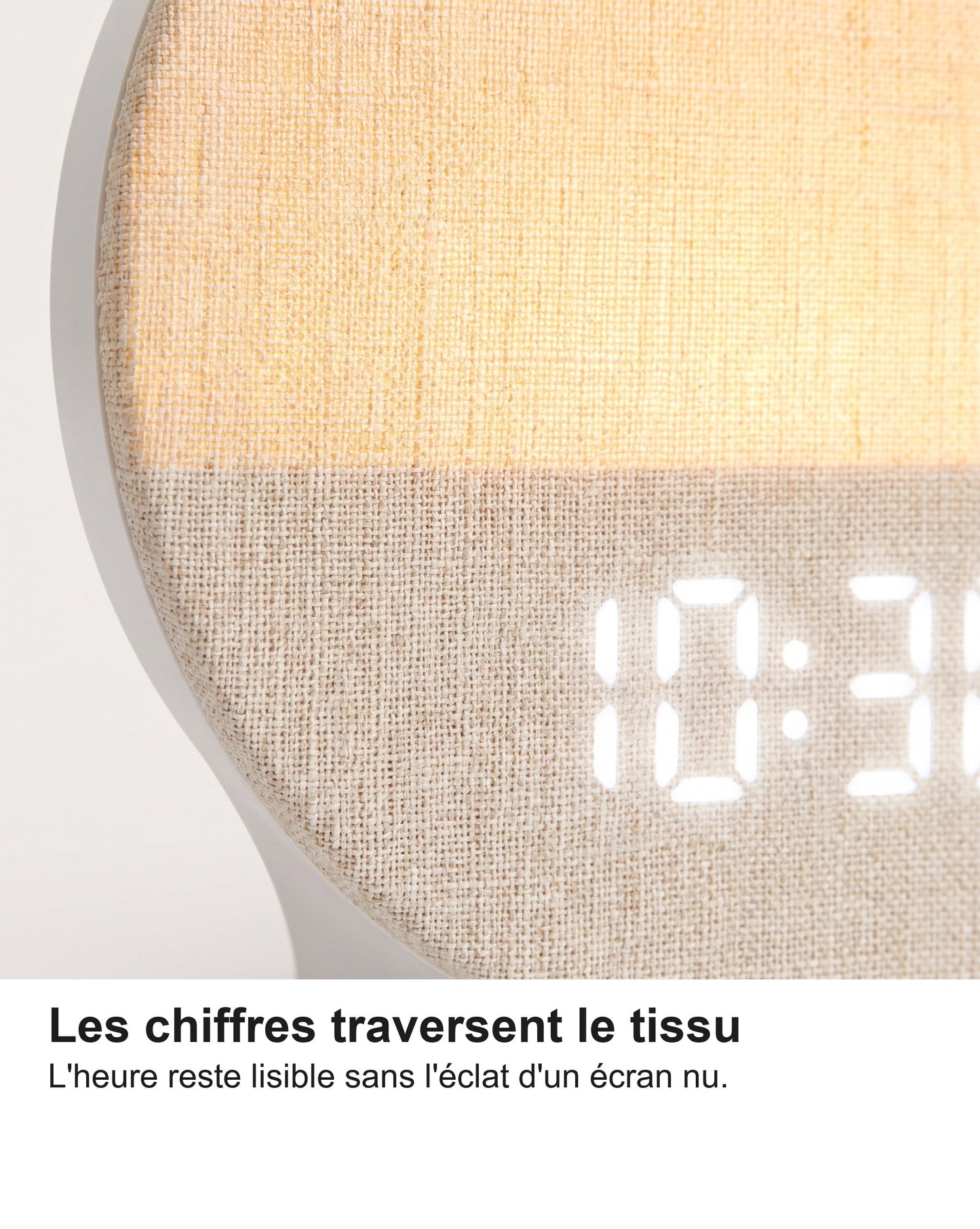 Réveil Simulateur d'Aube Lumineux, 12 Couleurs et 30 Sons Naturels