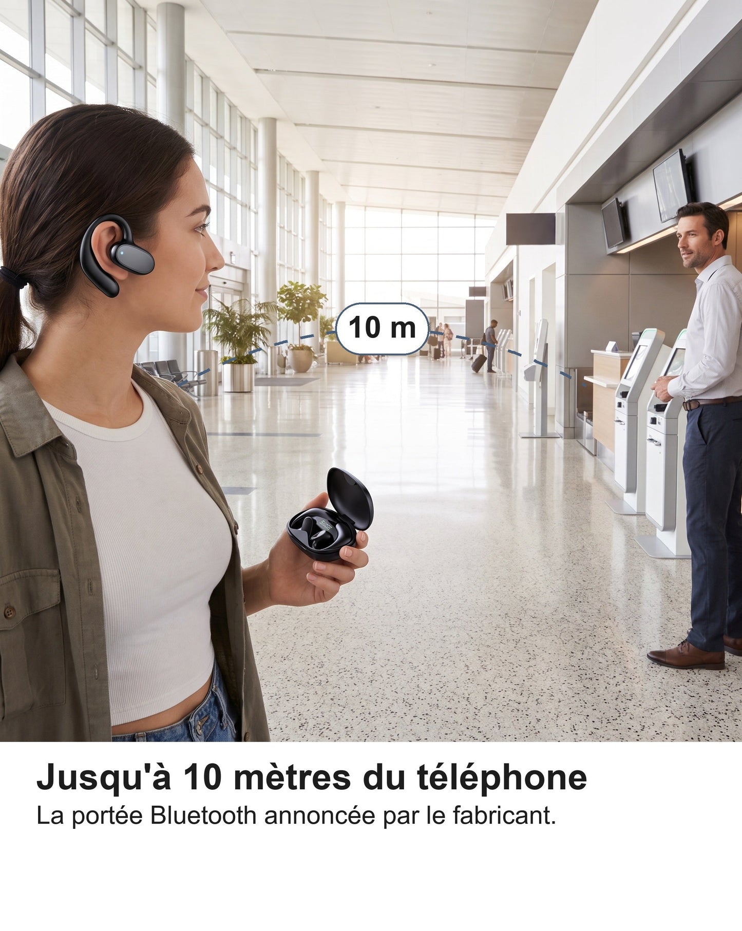 Écouteurs Traducteur Vocal Instantané 144 Langues, Oreille Libre